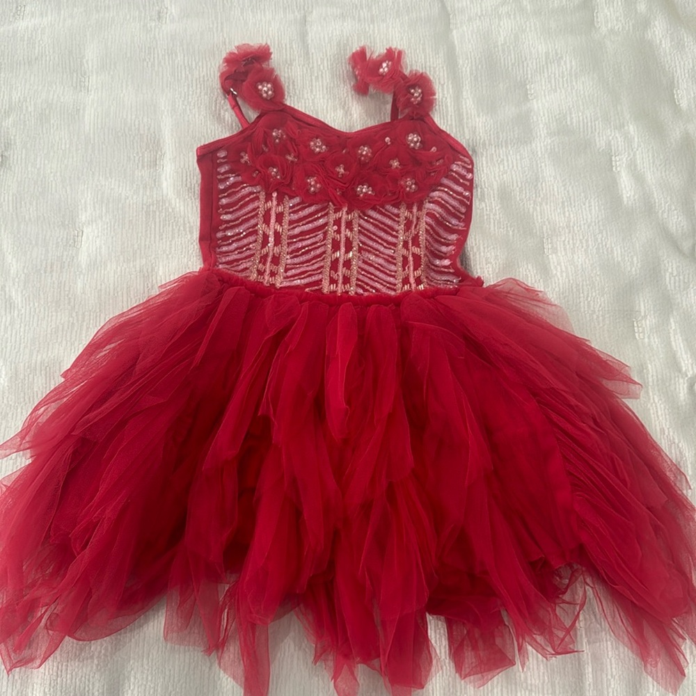 Ooh! La, La! Couture Red Formal Kids Dress